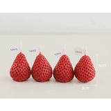 Set 6 Lumanari Parfumate, Model Capsunici, Ardere 30 Min, 78G