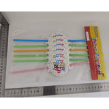 Set 6 Paie, Vivimall, Colectia Happy Birthday, 26 cm, din Carton/Plastic, Multicolor - vivimall.ro