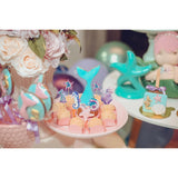 Set 6 Props-uri pentru Prajituri Sirena, Vivimall, Colectia Mermaid, Multicolor - vivimall.ro