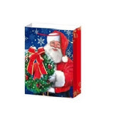Set 6 Pungi Cadou, Vivimall, Imprimeu Tematica Mos Craciun, Model Random, din Hartie, Impachetare Usoara a Cadourilor, 18.5x22.5x8.5 cm, Multicolor - vivimall.ro