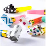 Set 6 Suflatori, Vivimall, pentru Petrecere, Tematica Aniversare, 8 cm, Multicolore cu Imprimeu - vivimall.ro