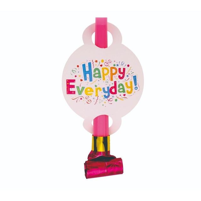 Set 6 Suflatori Happy Everyday, Vivimall, pentru Petrecere, 20 x 17 cm, Multicolor - vivimall.ro