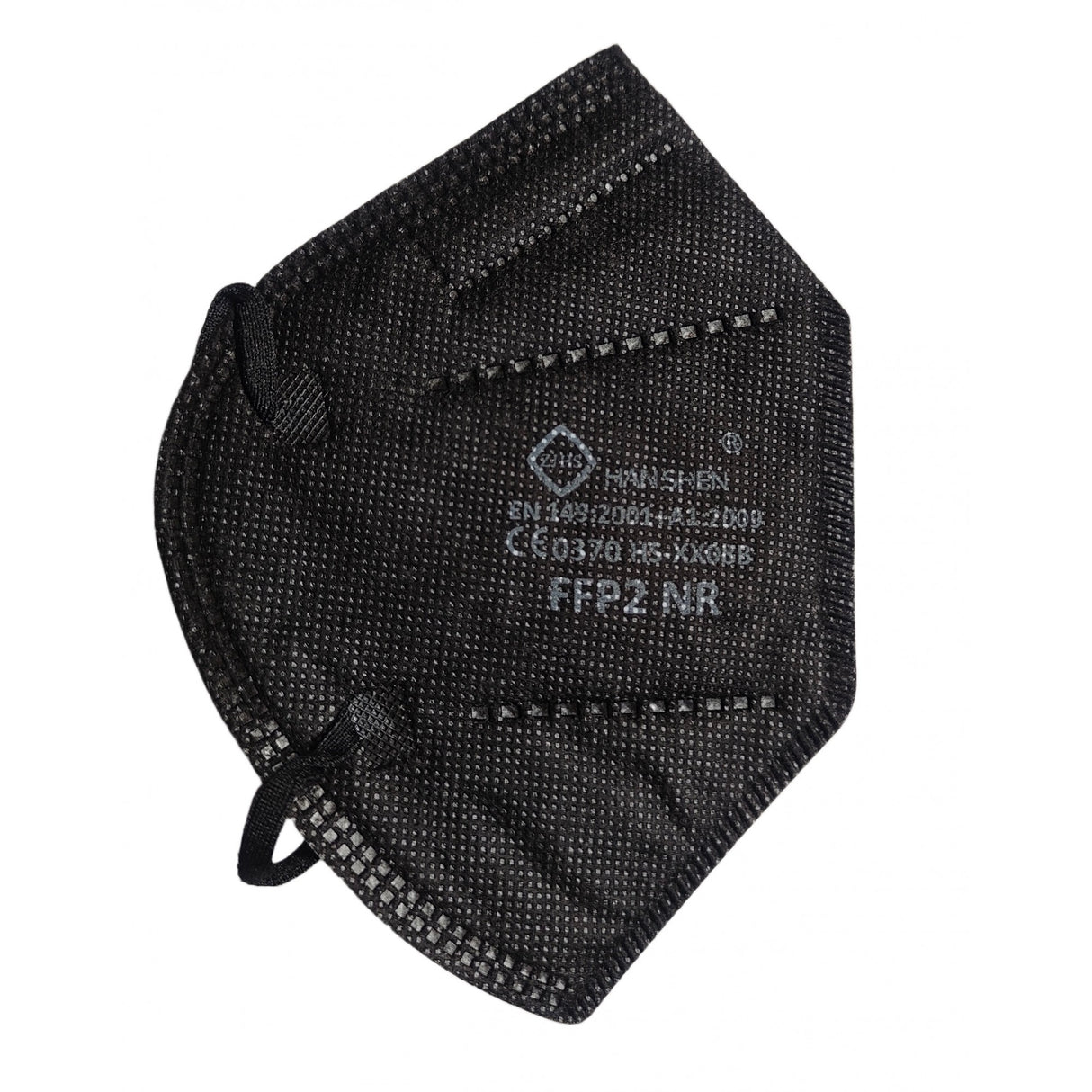 Set 7 bucati Masca de protectie faciala, Flippy, de unica folosinta pentru adulti, FFP2, KN95 CE 0370, 5 straturi, nesterila, ambalaj individual, Negru - vivimall.ro