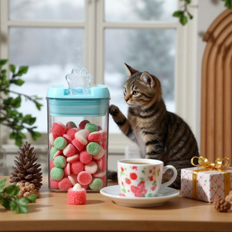 Set 7 Cutii De Depozitare Alimente, 2 X 500Ml, 2 X 800Ml, 2 X 1200Ml, 1 X 1900 Ml, Capac Albastru, Din Pp+Pet, Inchidere Ermetica, Transparent - vivimall.ro