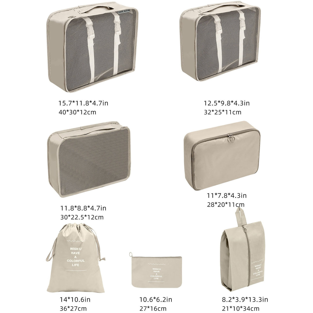 Set 7 Genti Organizatoare De Calatorie | EasyVoyage