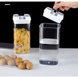 Set 7 Recipiente din Plastic, Vivimall, pentru Alimente/Obiecte, Inchidere Ermetica, 2 x 0.5l, 2 x 0.8l, 2 x 1.2l, 1 x 1.9 l, Capac Alb, Transparent - vivimall.ro