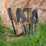 Set 7 Unelte De Gradina Pentru Plantare Prelucrare Sol Si Ingrijire Plante, Material Pvc Si Cardboard, 31.5 X 8 Cm, Negru - vivimall.ro