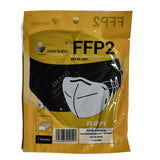 Set 700 bucati Masca de protectie faciala, Flippy, de unica folosinta pentru adulti, FFP2, KN95 CE 0370, 5 straturi, nesterila, ambalaj individual, Negru - vivimall.ro