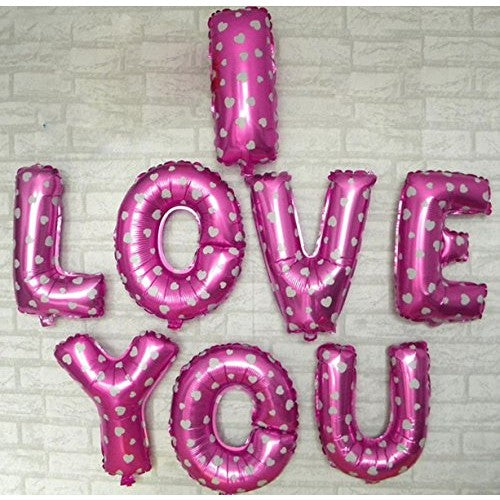Set 8 Baloane I LOVE YOU | LoveGlow - vivimall.ro