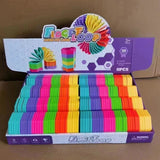 Puzzle pentru copii, Vivimall, fidget loop, functie stivuire, bucle, decompresie, curcubeu, 20 cm - vivimall.ro