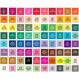 Set 80 Markere Duble, Vivimall, pe Baza de Alcool, Geanta Impermeabila Inclusa, Culori Numerotate, 17 x 17.5 x 13.7 cm, Multicolor - vivimall.ro