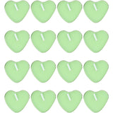 Set 9 Lumanari in Forma de Inima, Vivimall, pentru Ziua Indragostitilor, Aroma de Mar, Ardere 3.5 h, din Parafina, 4 x 2 cm, Verde - vivimall.ro