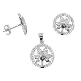 Set Argint 925 Copac cu Zirconii - vivimall.ro