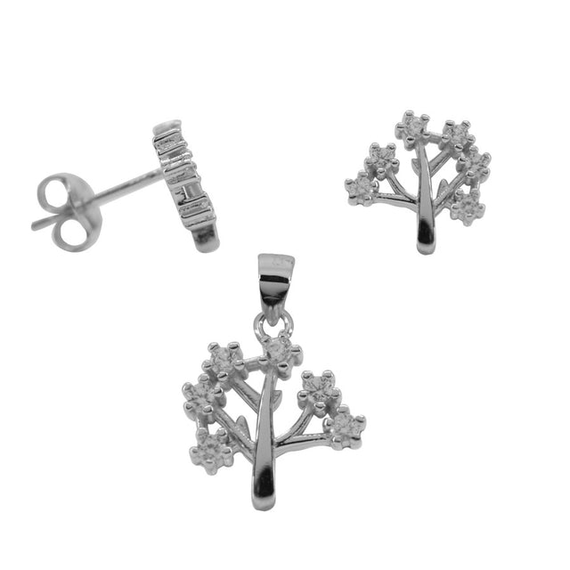 Set Argint 925 Copac cu Zirconii - vivimall.ro