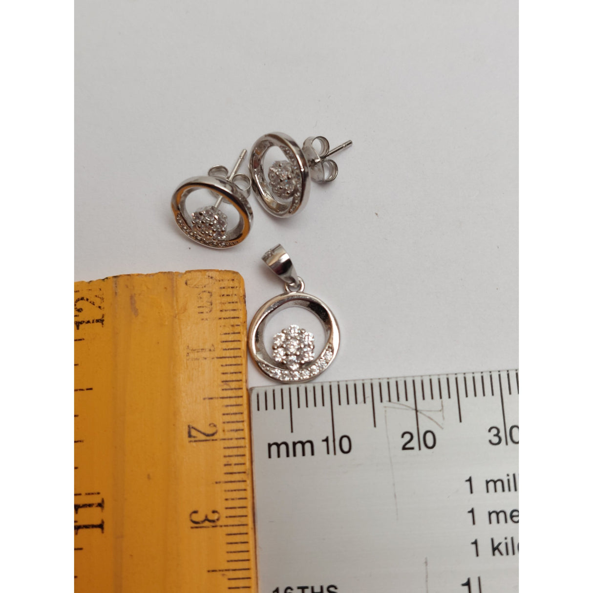 Set Argint 925 Floare Pe Cerc, Jolie Silver, 3.2G