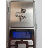 Set Argint 925 Floare pe Cerc, Jolie Silver, 3.2g, 1.4 cm x 1.2 cm - vivimall.ro