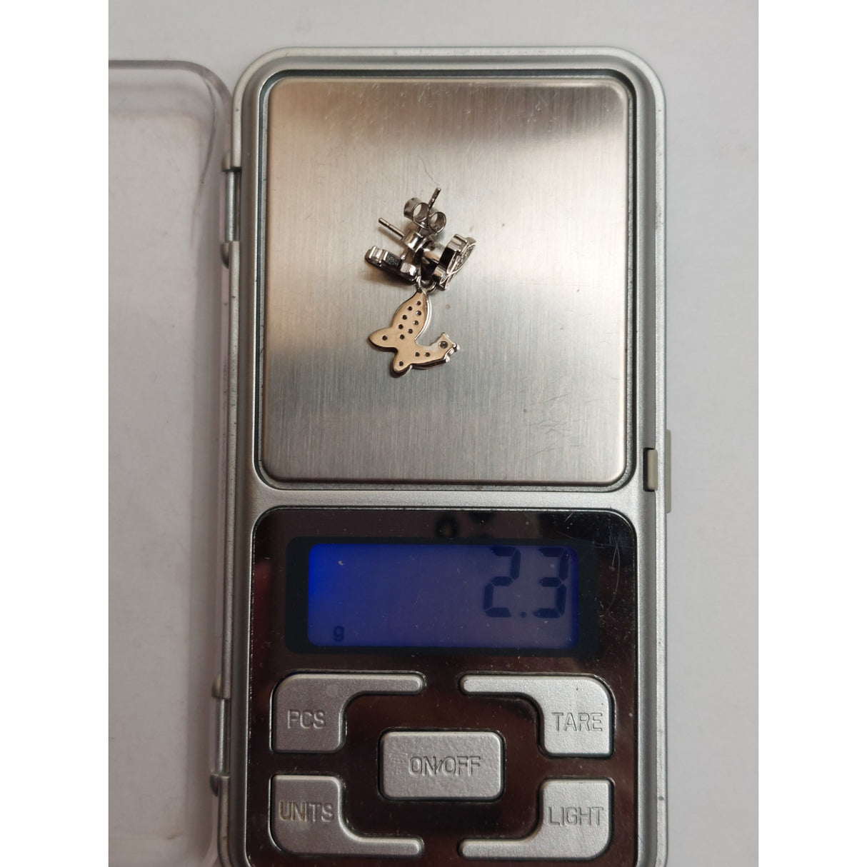 Set Argint 925 Fluturas cu Pietre, Jolie Silver, 2.3g, 1.5 cm x 1.3 cm - vivimall.ro