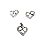 Set Argint 925 Inima Cu Infinit