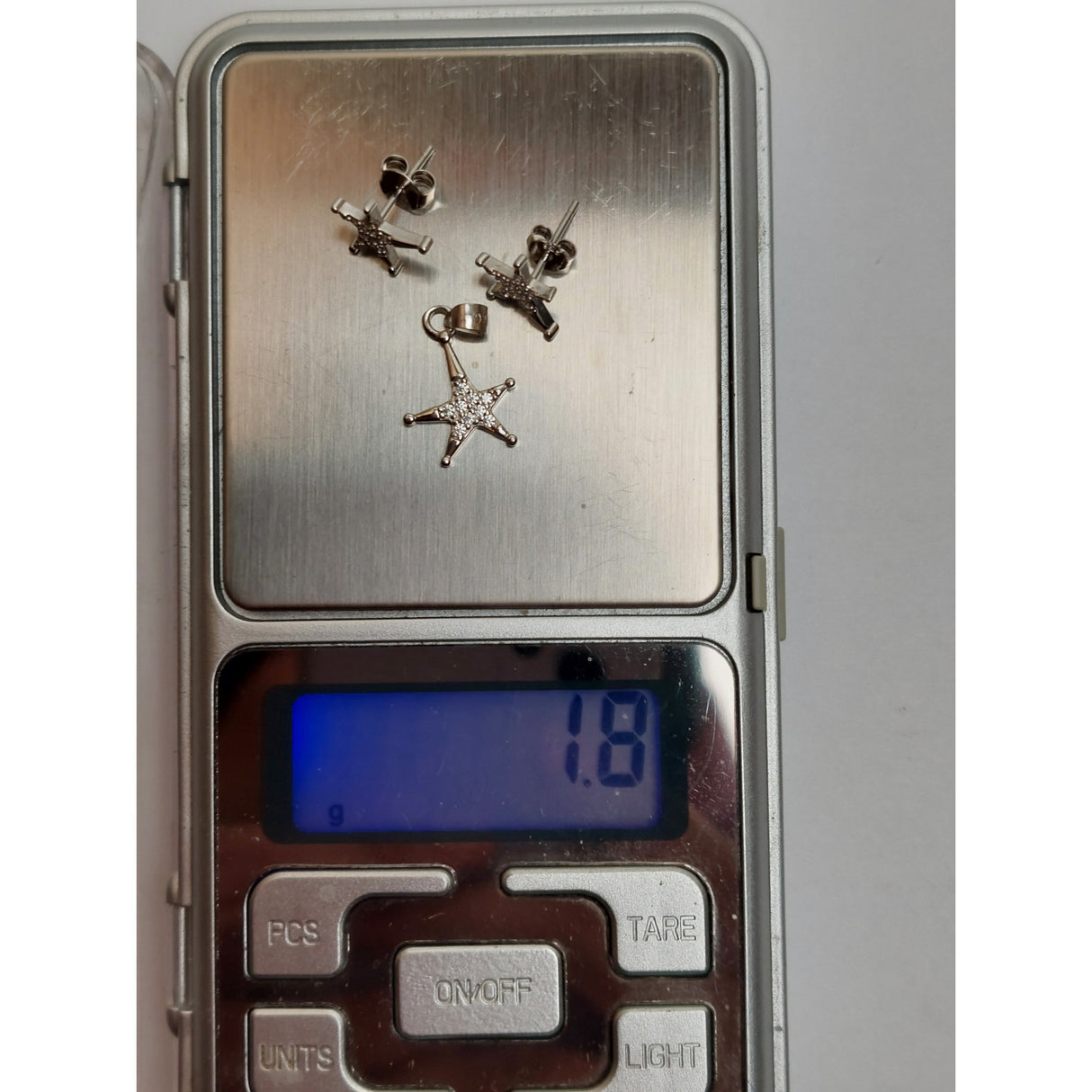 Set Argint 925 Stelute Asimetrice, Jolie Silver, 1.8G