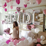 Set Baloane Din Folie Metalizata, Litere De 100 Cm, Tema Iubire, Baloane Party, Ambalaj Individual, Pai Inclus, Umflare Cu Aer Sau Heliu - vivimall.ro