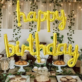 Set Baloane Din Folie Metalizatäƒ, 45X124Cm, Baloane Party, Ambalaj Individual, Pai Inclus, Umflare Cu Aer Sau Heliu, Gold - vivimall.ro