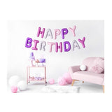 Set baloane folie Flippy, Happy Birthday, 40 cm, multicolor - vivimall.ro