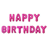 Set baloane folie Flippy, Happy Birthday, 40 cm, roz - vivimall.ro