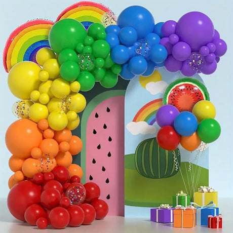 Set 107 Baloane Mixe Arcada Rainbow | FestiFun - vivimall.ro