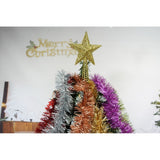 Set brad artificial de Craciun si elemente decorative, nins, decorat cu conuri pin, pentru perete/colt, inaltime 210 cm, diametru 149 cm, 1224 ramuri, Flippy, verde, suport metalic inclus - vivimall.ro