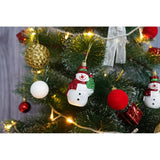 Set brad artificial de Craciun si elemente decorative tip pin inzapezit tip 1, inaltime 150 cm, diametru 85 cm, 160 ramuri cu ace 3D 12 cm, Vivimall, verde cu varfuri, ninse, suport metalic inclus - vivimall.ro