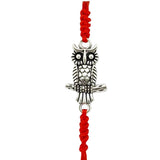 Martisor Bratara Impletita cu Pandantiv din Inox, Jolie, pentru Dama, Set 12 bucati, Snur Rosu Textil, Dimensiune Reglabila, Model Bufnita - vivimall.ro