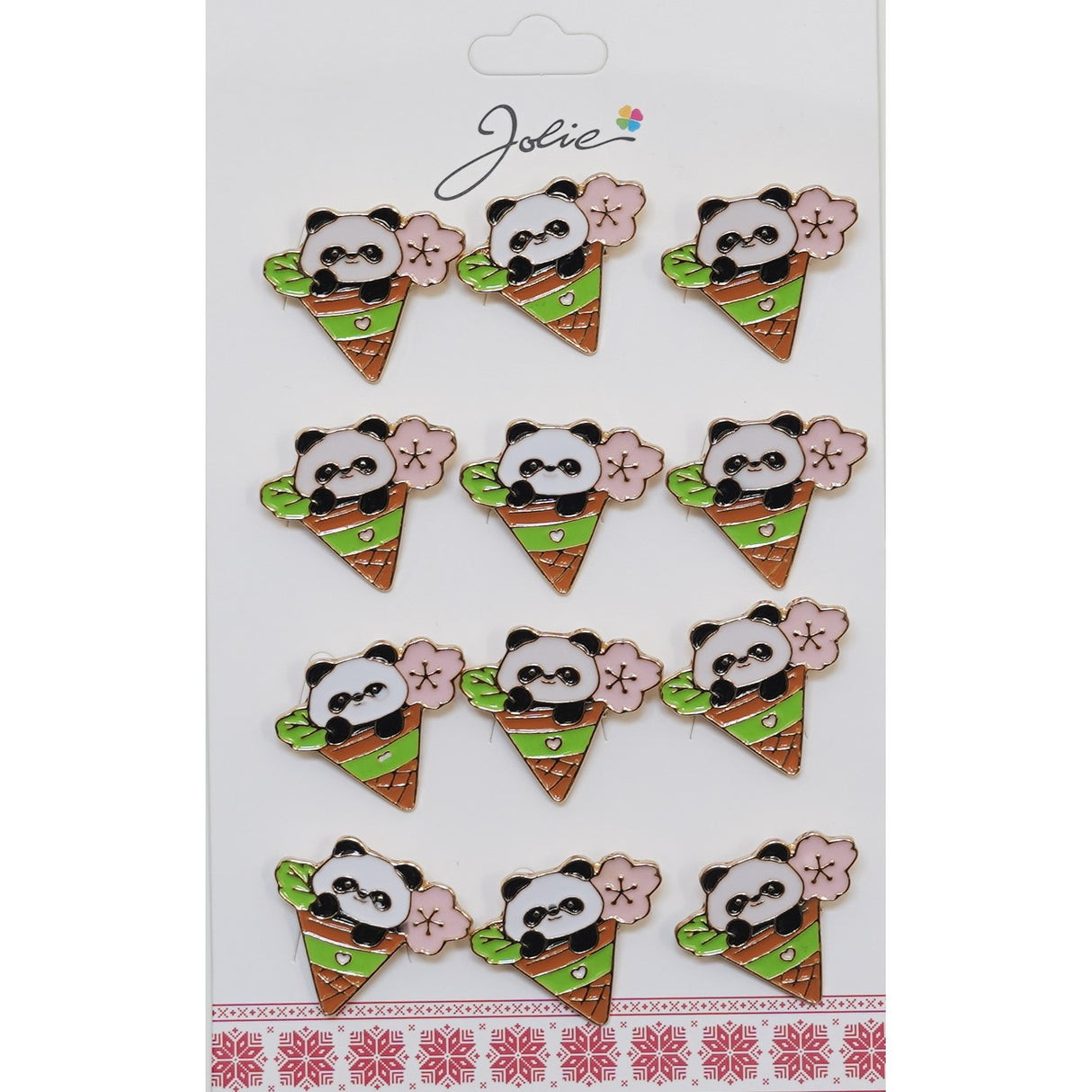Set Broșe Mărțișor Panda | MărțișorArt - vivimall.ro