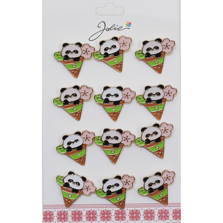 Set Broșe Mărțișor Panda | MărțișorArt - vivimall.ro