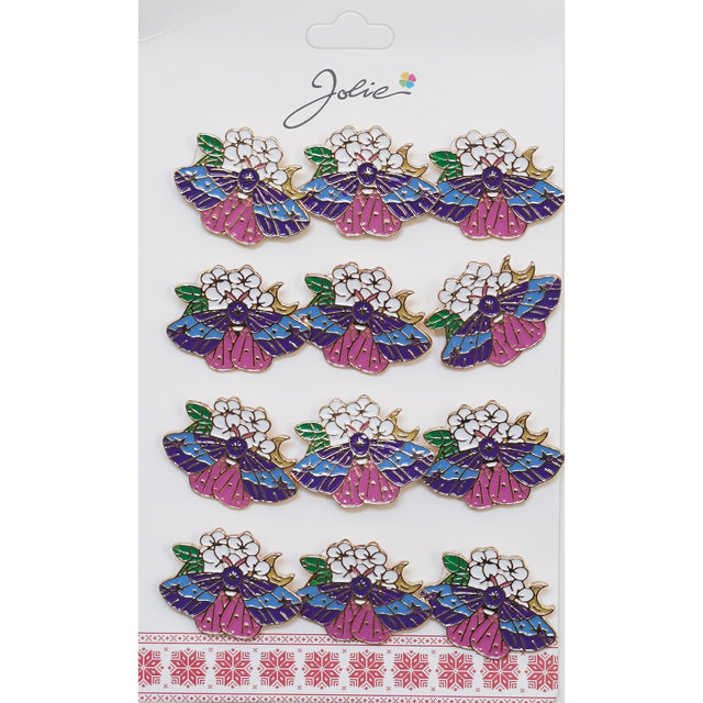 Set 12 Brose Martisor Fluture pe Flori - vivimall.ro