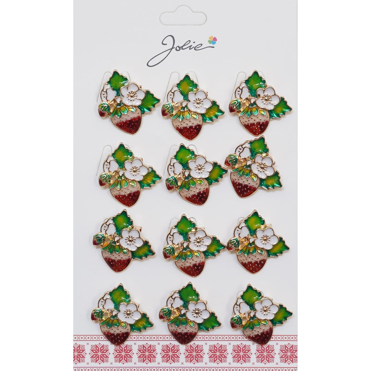 Set Broșe Mărțișor Căpșună | MărțișorArt - vivimall.ro