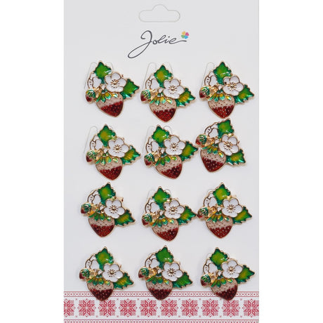 Set Broșe Mărțișor Căpșună | MărțișorArt - vivimall.ro
