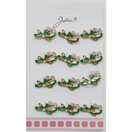 Set 12 Broșe Mărțișor Ghiocel cu Piatră | Jolie - vivimall.ro