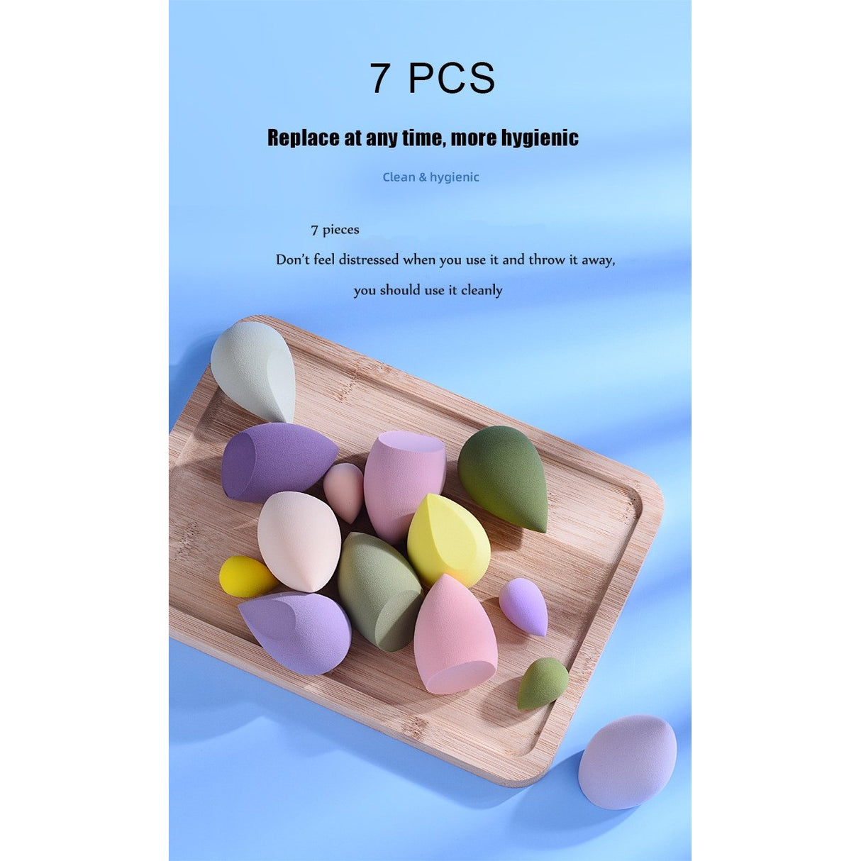 Set Buretei Machiaj, Vivimall, Premium, 7 bucati, verde - vivimall.ro