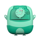 Set Camera Instantanee pentru Copii, Vivimall, Ecran HD 2.4'', 24MP, 720P Video, 1200 mAh, cu Functie de Printare Alb-Negru, cablu USB-C, Bluetooth, Compatibil iOS/Android, Imprimare APP, Model Dinozaur, Verde - vivimall.ro