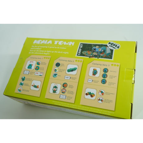 Set camping exterior/interior pentru copii, covoras, 18 ustensile de joaca, +3 ani, multicolor - vivimall.ro