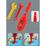 Set Constructie Bormasina Magica cu Servieta, Vivimall, 310 Piese, Albastru, Piese Multicolore, Plastic, 31x46 cm - vivimall.ro