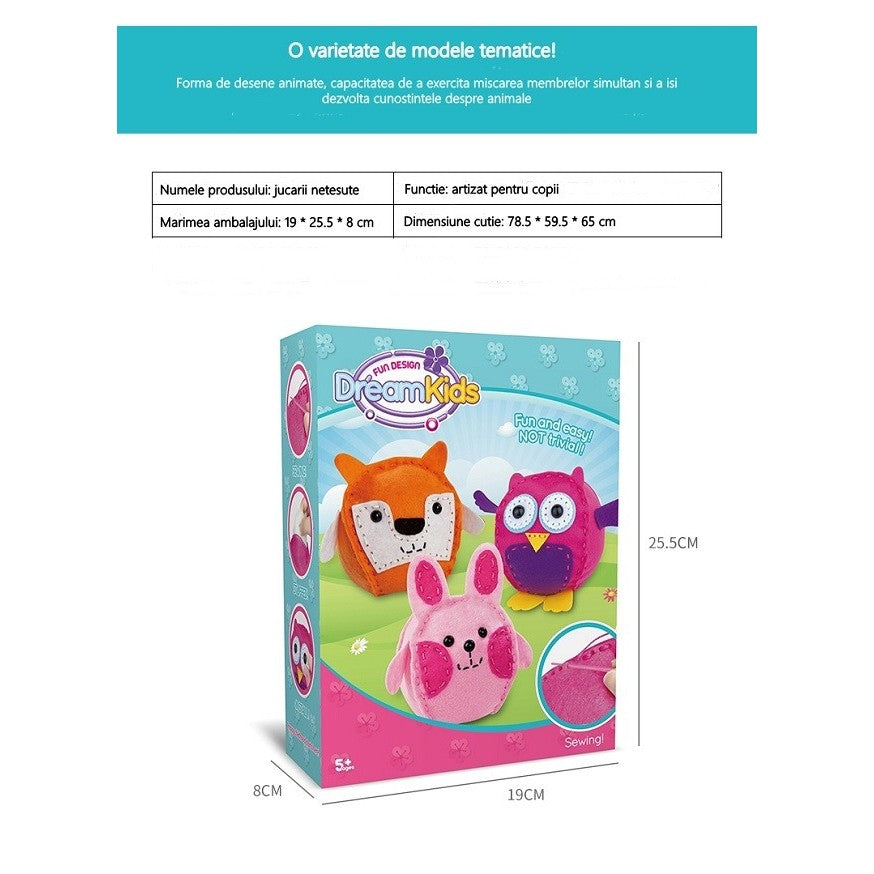 Set creatie perna copii 3 piese | CozyDream 2 - vivimall.ro