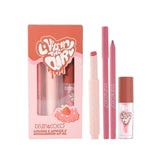 Set pentru Buze Kevin&Coco Love Is In The Air, Flippy, Ruj 2.5g, Creion Contur 1.5g, Luciu de Buze 2.8g, Efect Hidratant & Volum, Nuanta 01 Chocolate Cream