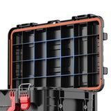 Interior cutie scule Flippy cu compartimente organizare accesorii și consumabile