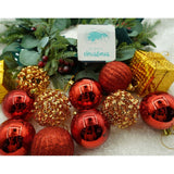 Set De 20 Ornamente De Brad, De Tip Glob, Rosu/, Din Polistiren, Cu Finisaj Sclipitor, Cutie 6 Cm Adancime X 29 Cm Lungime X 24 Cm Inaltime