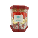 Set de 28 ornamente de brad, Vivimall, de tip Glob, Rosu/ Auriu, din polistiren, cu finisaj sclipitor , cutie  18  cm adancime x 22  cm inaltime x 18  cm lungime) - vivimall.ro