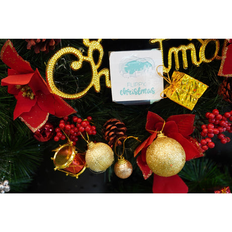 Set de 45 ornamente de brad, Vivimall, de tip Glob, , din polistiren, cu finisaj sclipitor , cutie  8  cm adancime x 24  cm lungime x 16  cm inaltime - vivimall.ro