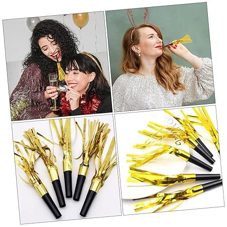 Комплект от 6 свирки с ресни | PartyBuzz 