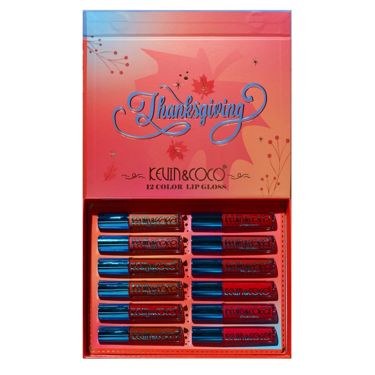Set 12 Lip Gloss Caramel Pie | LipsGlow - vivimall.ro