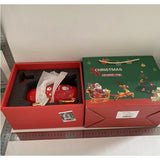 Set De Ceai, Tema Craciun, Ceainic 450 Ml, 2 Cani 250 Ml, Rosu/ - vivimall.ro
